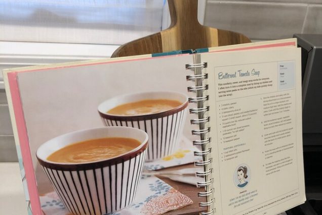 Natural Wood Recipe Stand for iPad or Recipe Book