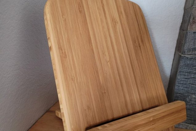 Recipe book stand Tablet stand Photo stand Bamboo wood decor Sustainable wedding decor