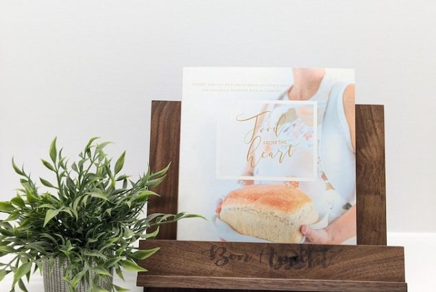 Handmade Wooden Cookbook Stand