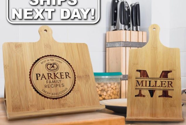 Chef Easel, Cookbook Stand Wood, Personalized Tablet Holder, New Restaurant Gift, Custom Tablet Stand, Recipe Ipad Holder, Cook Book Stand