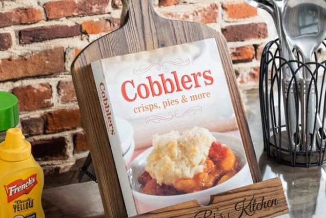 Custom Personalized Cookbook Stand Recipe Book Holder Handmade Housewarming Home Cooking Kitchen Wedding Gift for Her Mom Women Birthday