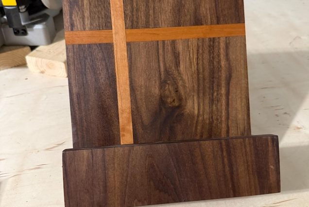 Handmade Walnut & Cherry Cookbook Stand