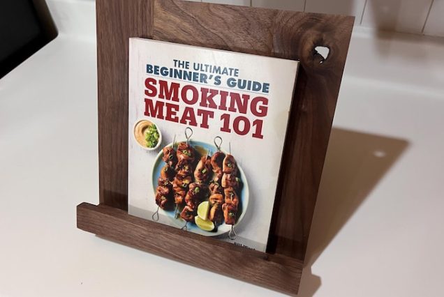 Black Walnut Cookbook/Recipe/Tablet Stand.